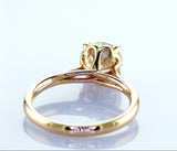 1.55ct F VS1 14K Yellow Gold Engagement Ring