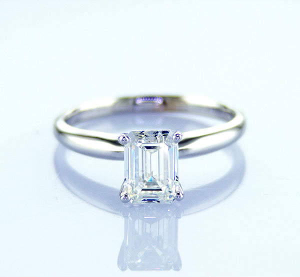 1.55ct F VS1 14K White Gold Engagement Ring